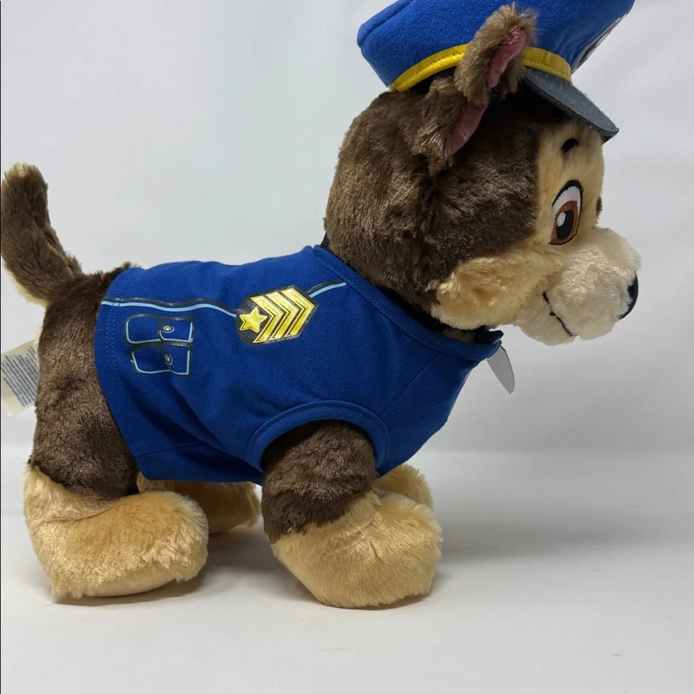 Nickelodeon Paw Patrol Chase Plush Stuffed Animal 14” Police Outfit Kids Toy